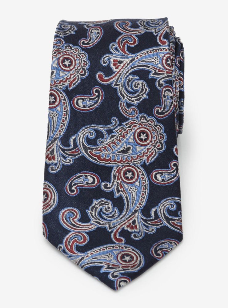 Marvel Captain America Paisley Tie