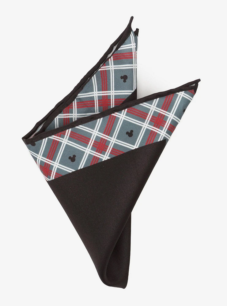 Disney Mickey Mouse Holiday Plaid Pocket Square