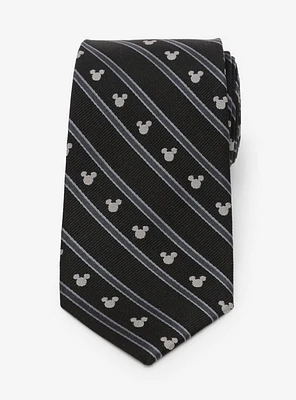 Disney Mickey Mouse Stripe Black Tie