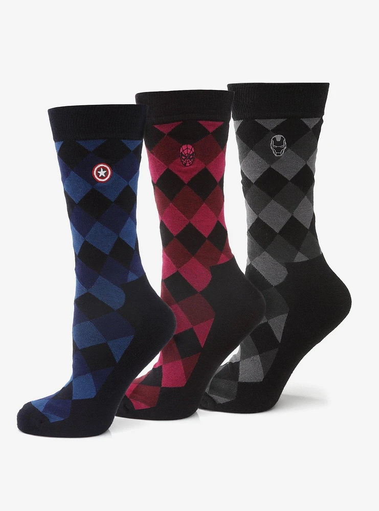 Marvel Argyle Socks 3 Pack Gift Set