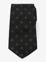Star Wars Mandalorian Black Silk Tie