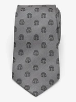 Star Wars Mandalorian Helmet Gray Tie