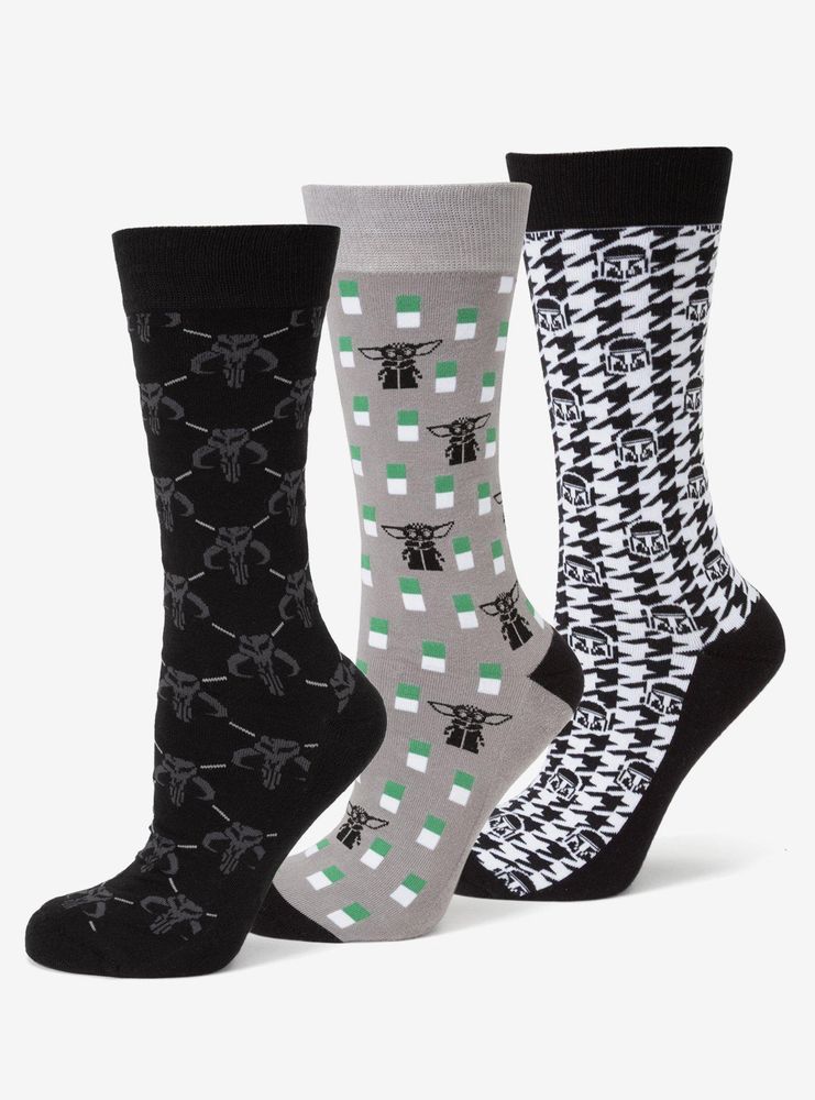 Star Wars The Mandalorian 3 Pair Socks Gift Set