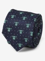 Star Wars The Mandalorian The Child Dotted Navy Youth Tie