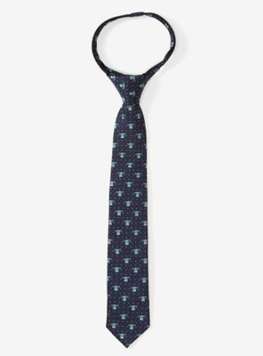 Star Wars The Mandalorian The Child Dotted Navy Youth Zipper Tie