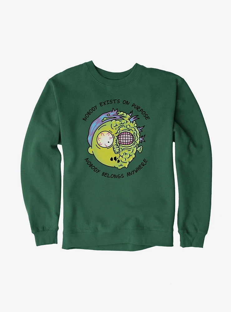 Rick And Morty Nobody Exists On Purpose Sweatshirt