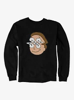 Rick And Morty Distorted Face Sweatshirt