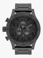 Nixon 51-30 Chrono All Matte Black Black Watch