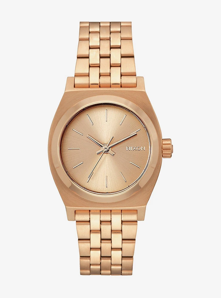 Nixon Medium Time Teller All Rose Gold Watch