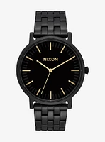 Nixon Porter All Black Gold Watch