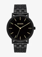 Nixon Porter All Black Gold Watch