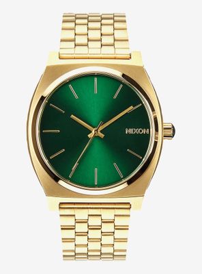 Nixon Time Teller Gold Green Sunray Watch