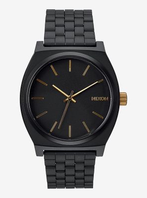 Nixon Time Teller Matte Black Gold Watch