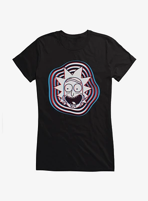 Rick And Morty 3-D Portal Girls T-Shirt