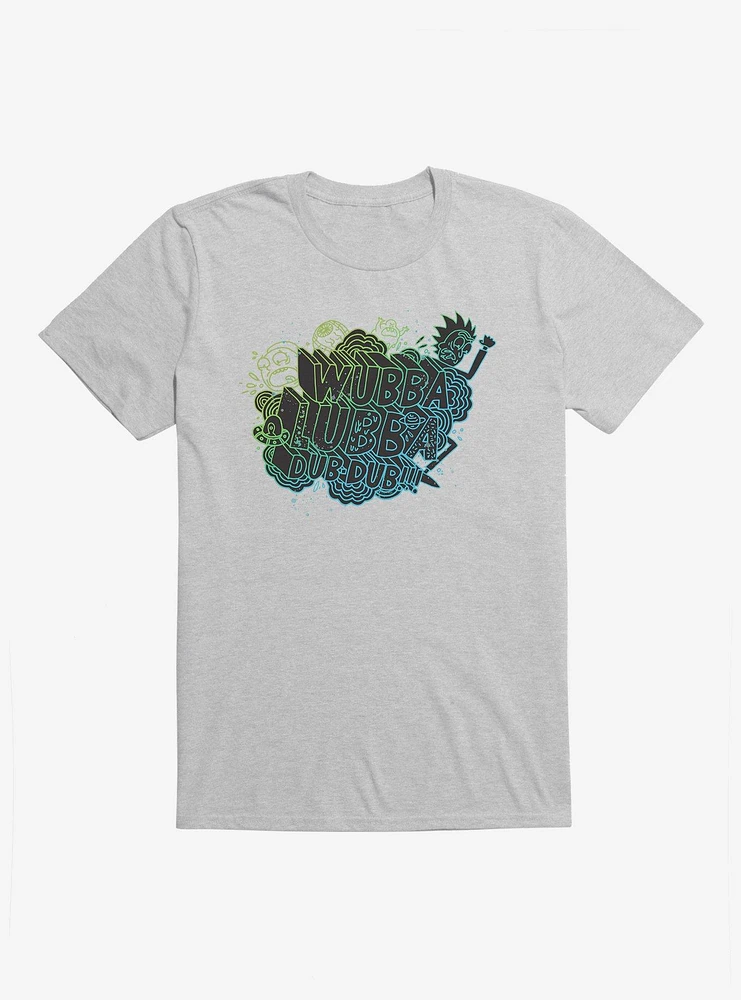 Rick And Morty Wubba Lubba Dub Outline T-Shirt