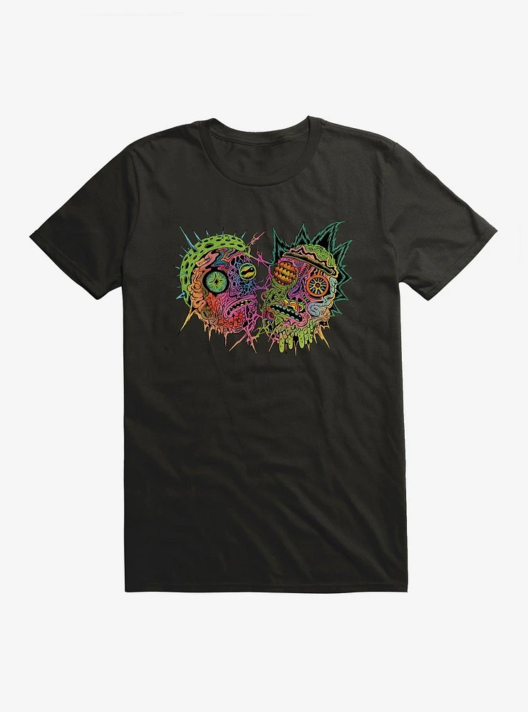 Rick And Morty Neon Psychedelic T-Shirt