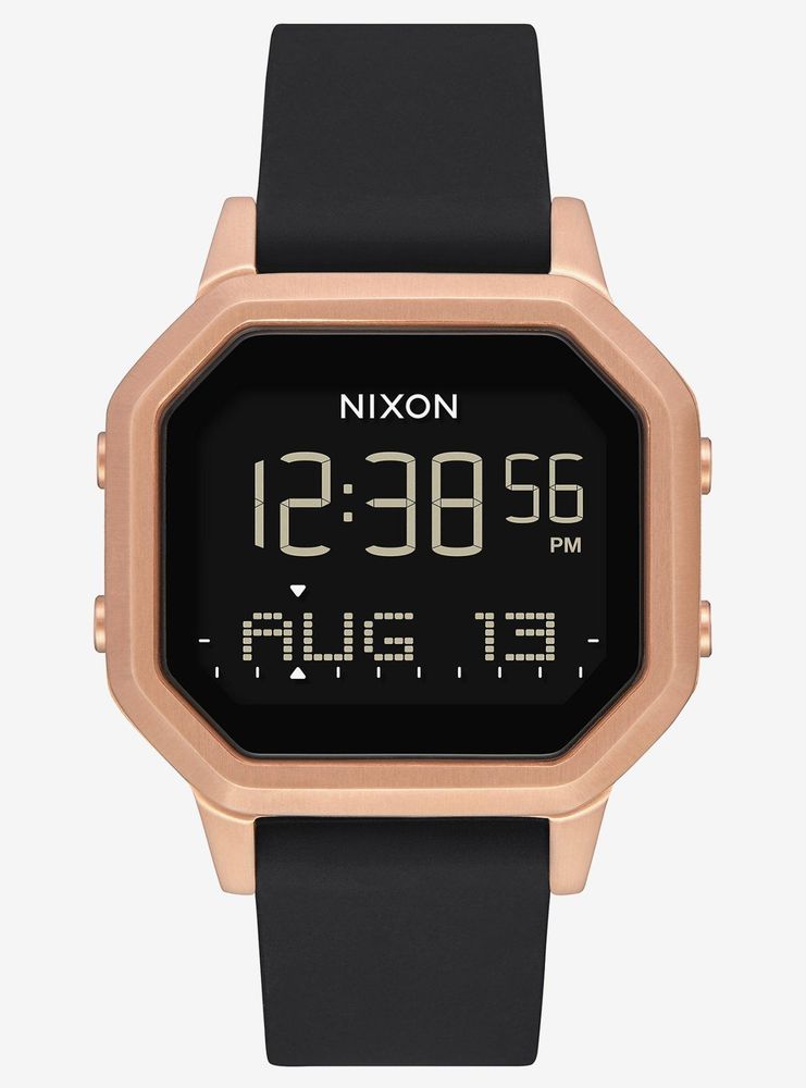 Nixon Siren Ss Rose Gold Black Watch