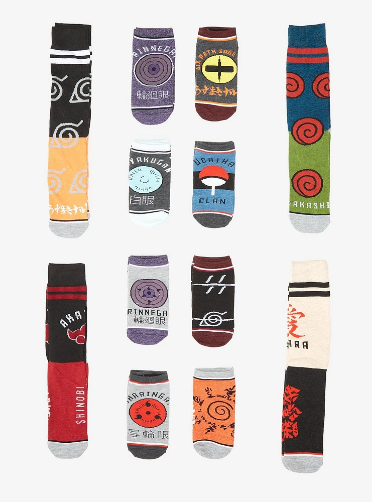 Naruto Shippuden 12 Days Of Socks Gift Set