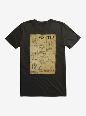 The Seven Deadly Sins Wanted Poster T-Shirt