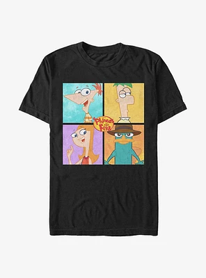 Disney Phineas And Ferb Character Box Up T-Shirt