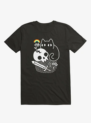 Cat And Stuff Black T-Shirt