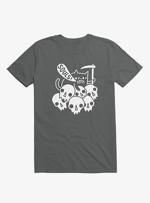 Cat Got Your Soul? Skulls Asphalt Grey T-Shirt