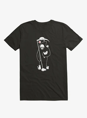 Death Is A Cat Person Black T-Shirt