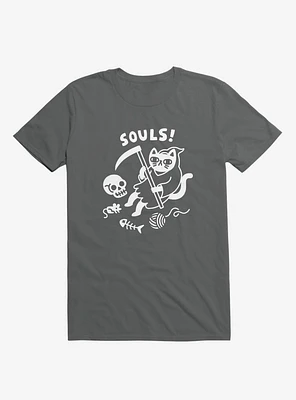 Death Cat Asphalt Grey T-Shirt
