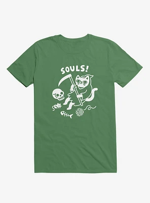 Death Cat Kelly Green T-Shirt
