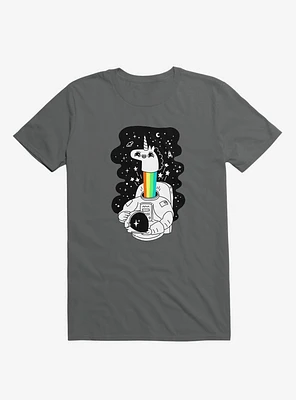 See You Space! Unicorn Astronaut Asphalt Grey T-Shirt