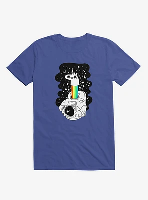 See You Space! Unicorn Astronaut Royal Blue T-Shirt