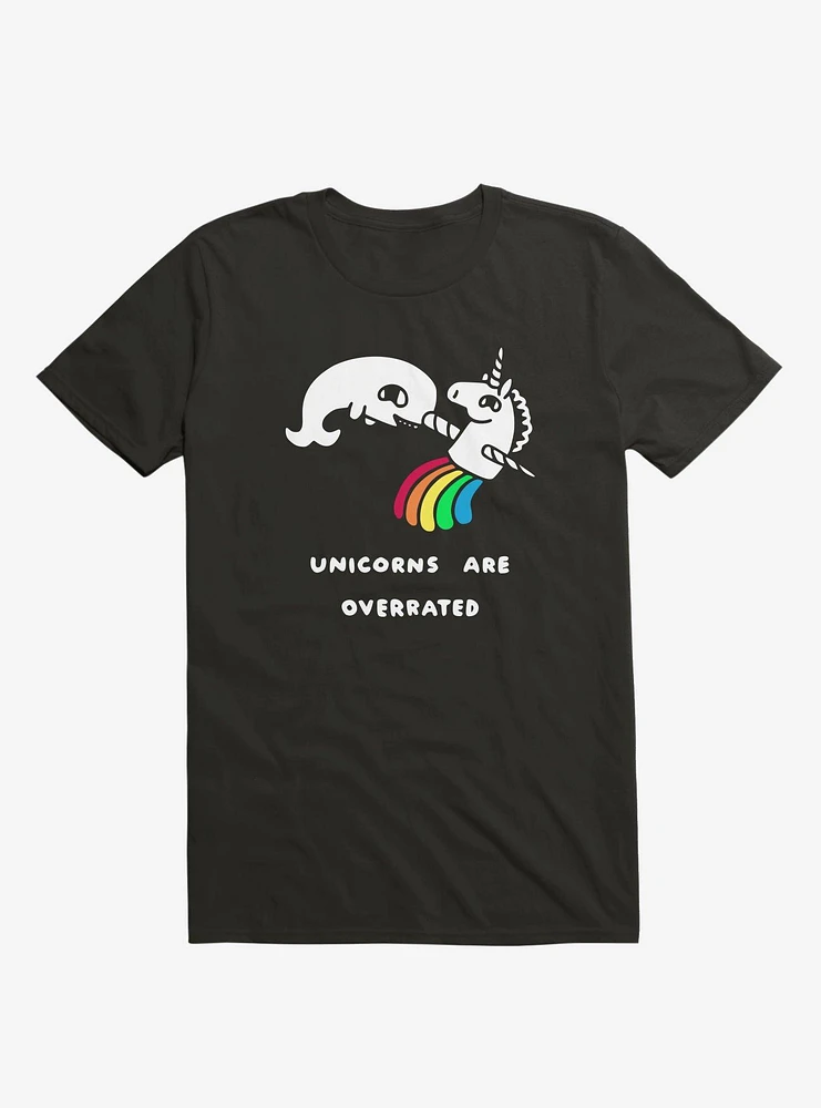 Unicorns Are Overrated Black T-Shirt