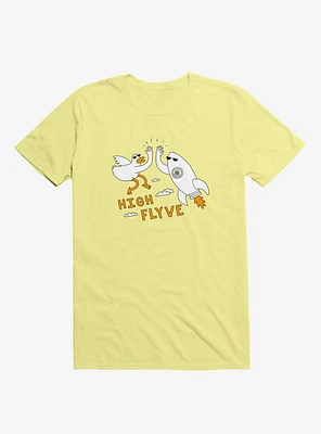 High Flyve Rocket And Bird Yellow T-Shirt