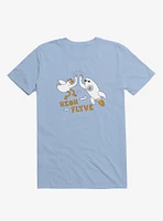 High Flyve Rocket And Bird Light Blue T-Shirt