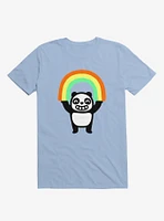 Panda Found A Rainbow Light Blue T-Shirt