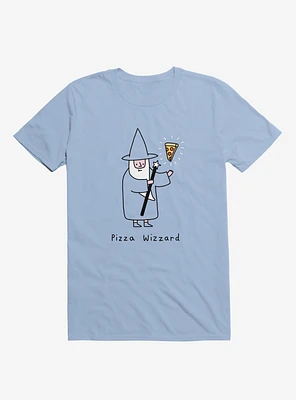 Pizza Wizard Light Blue T-Shirt