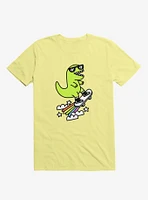 Rad Rex Skateboard Yellow T-Shirt