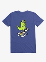 Rad Rex Skateboard Royal Blue T-Shirt