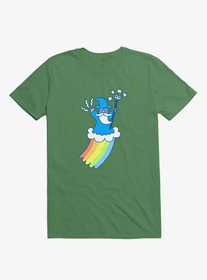 Rainbow Wizard Kelly Green T-Shirt