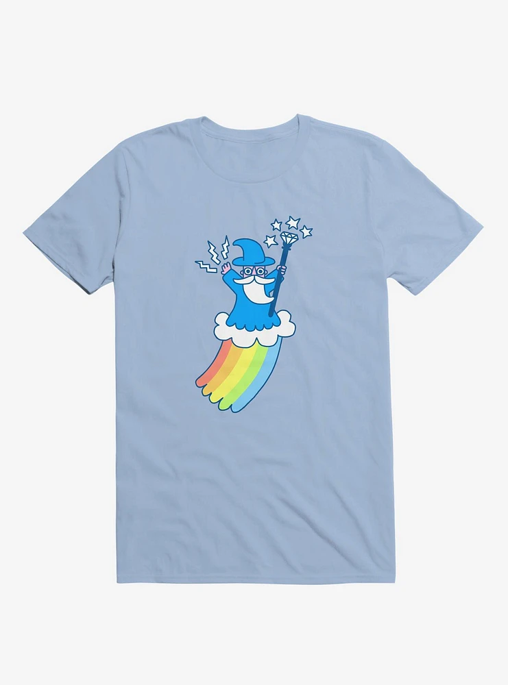 Rainbow Wizard Light Blue T-Shirt