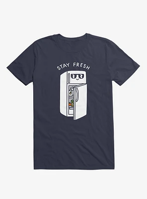 Stay Fresh Refrigerator Navy Blue T-Shirt