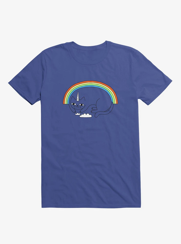 Unicat Unicorn Cat Royal Blue T-Shirt