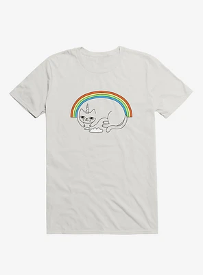 Unicat Unicorn Cat White T-Shirt