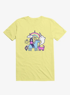 Unicorns Everywhere! Yellow T-Shirt