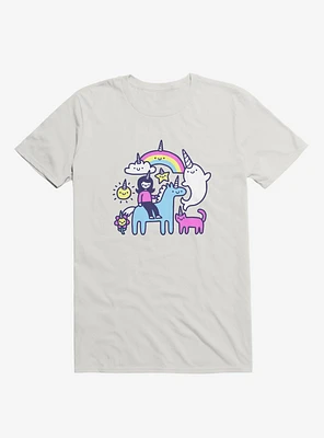 Unicorns Everywhere! White T-Shirt