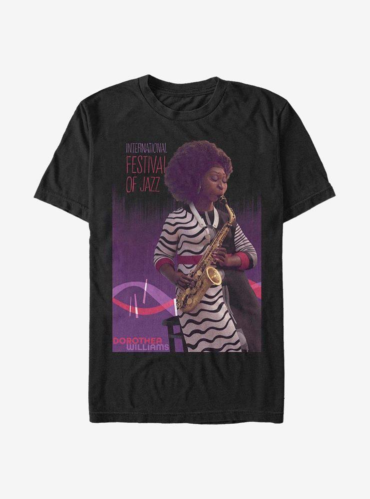 Disney Pixar Soul Dorothea On Sax T-Shirt