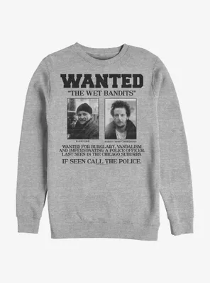 Home Alone Wet Bandits Wanted Poster Sweatshirt