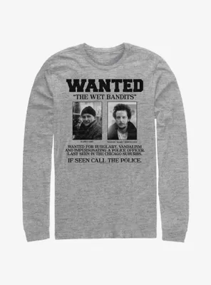 Home Alone Wet Bandits Wanted Poster Long-Sleeve T-Shirt