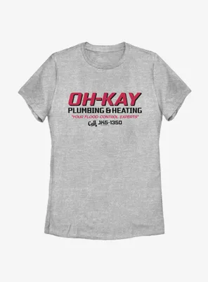 Home Alone Oh-Kay Plumbing Womens T-Shirt
