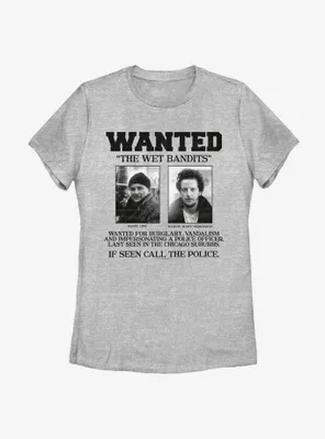 Home Alone Wet Bandits Wanted Poster Womens T-Shirt